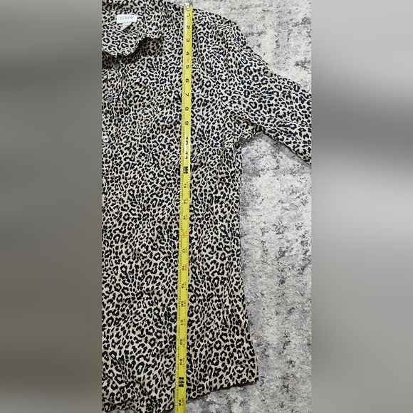 J Crew Womens Leopard Print Button Front Shirt Size M - Picture 7 of 7